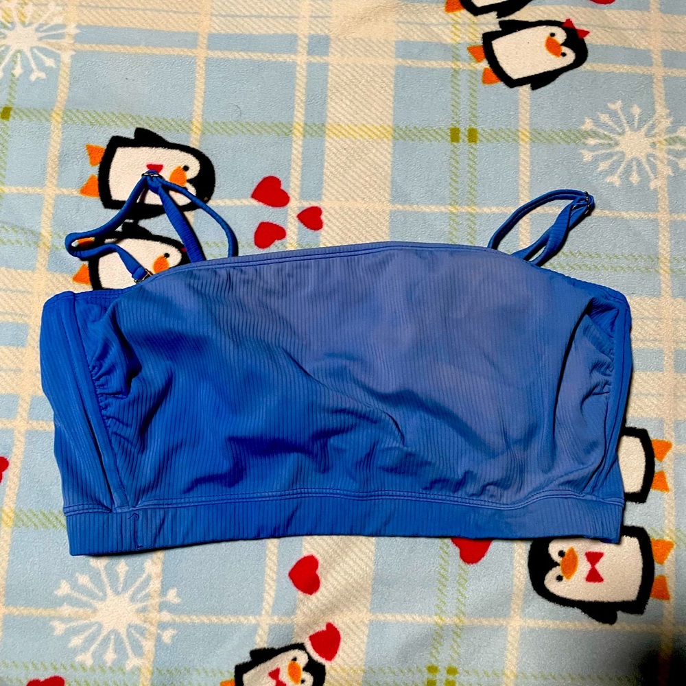 BLUE SWIM TUBE TOP SIZE XL